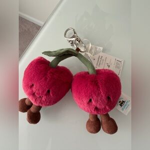 Jellycat Cherry Plush Keychain bag charm